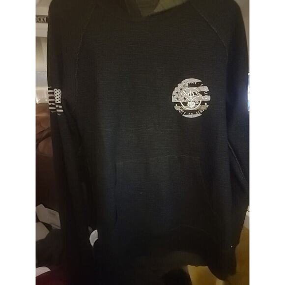 Affliction Reversible Hoodie Chris Kyle Triton Green/Black Small NWT CR6 Nice - Picture 3 of 10